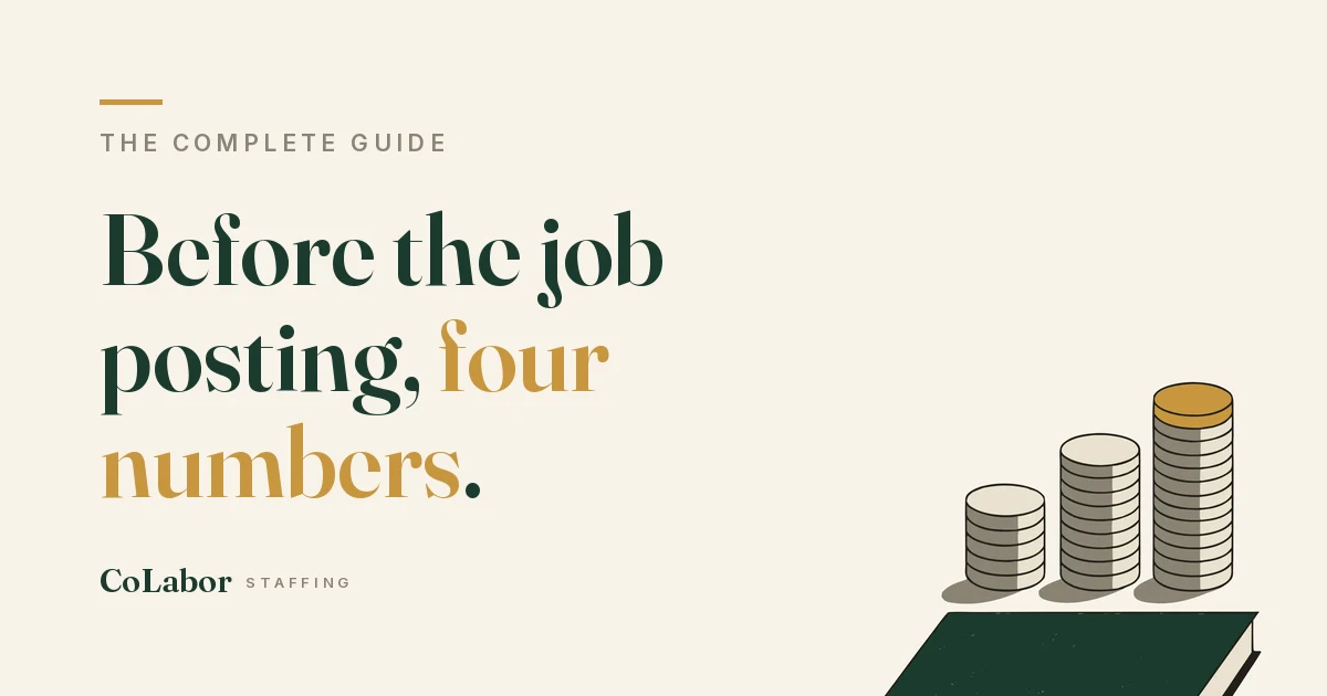 Before the job posting, four numbers.